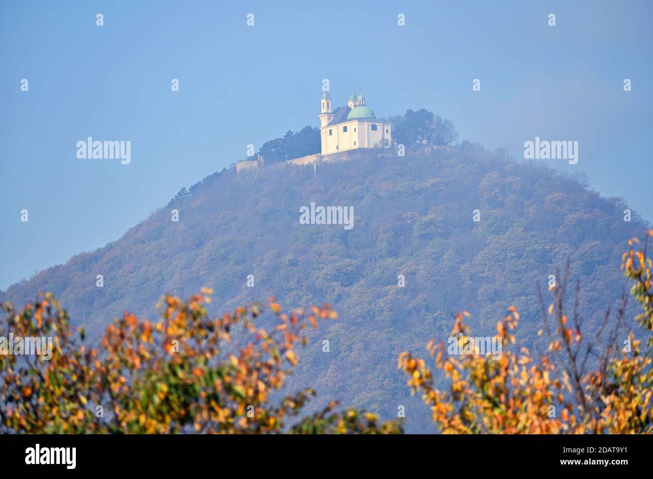 Leopoldskirche auf dem Leopoldsberg in Wien Österreich Stockfoto