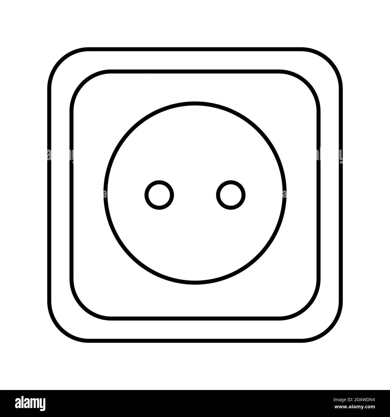 Anschluss und Trennung Steckdose Stecker, Fehler 404, Seite Web nicht gefunden Vektorgrafik . Stock Vektor