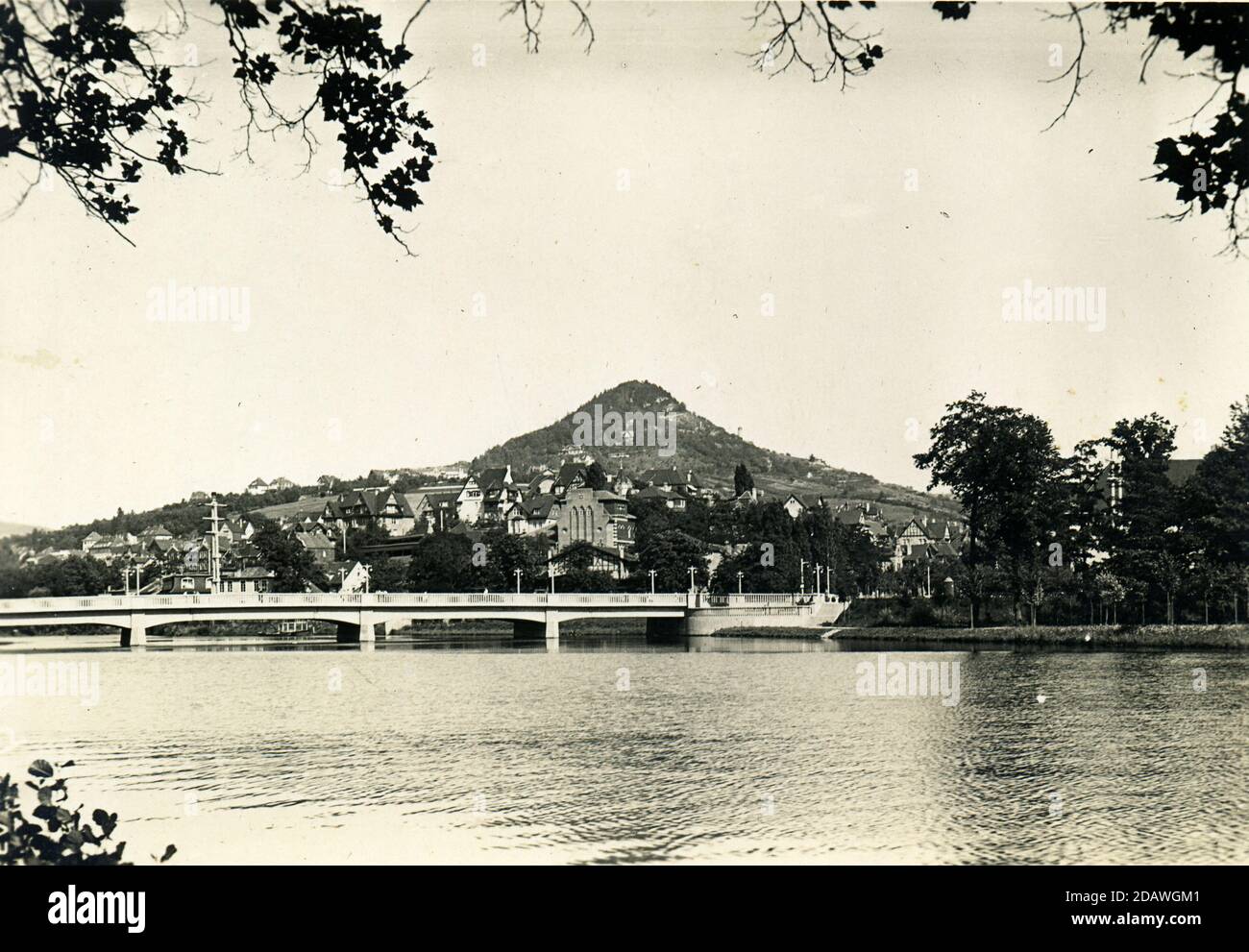 Paradiesbrücke, Jena, Deutschland - 1930-40 Stockfoto