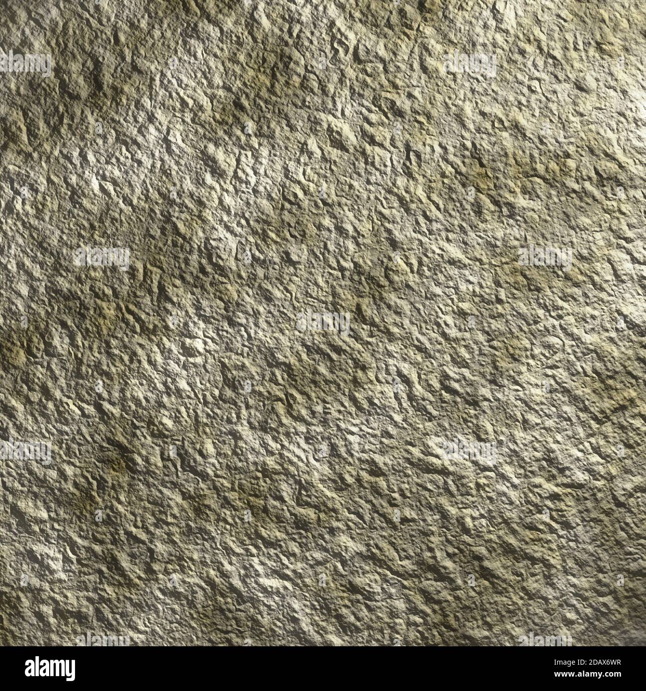 Trockene felsige und schmutzige Erde oder Bodenoberfläche Textur mit Weiß grau gelbe Farbe Stockfoto