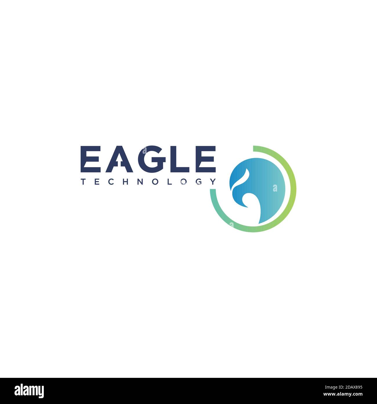 Einfaches Adler Kopf Logo Design Stock Vektor