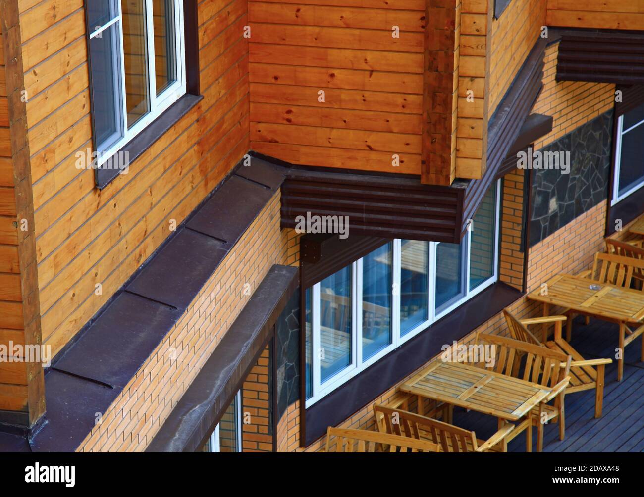Ein Teil des Wohnhauses. Stockfoto
