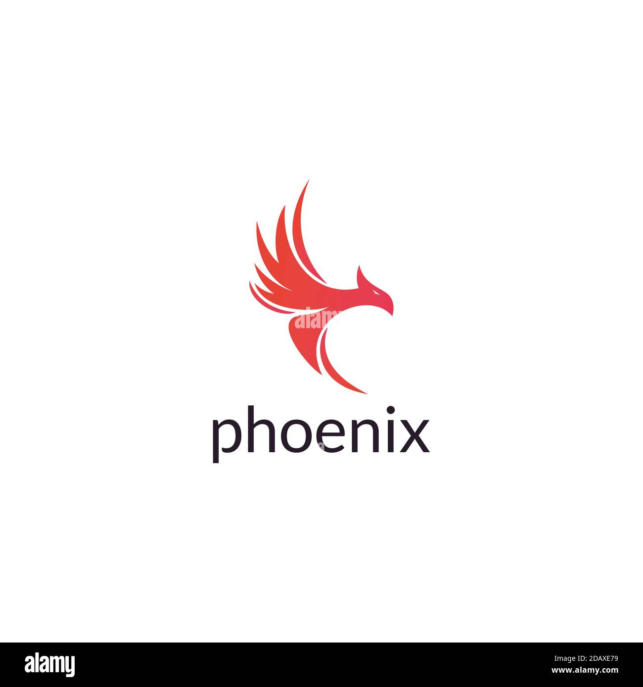 Abstrakter Luxus phoenix Logo Design Vektor Stock Vektor