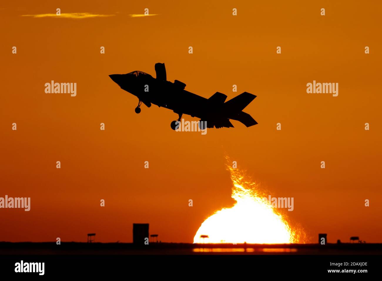 Lockheed Martin F-35B Lightning II bei RAF Marham in Norfolk, England Stockfoto