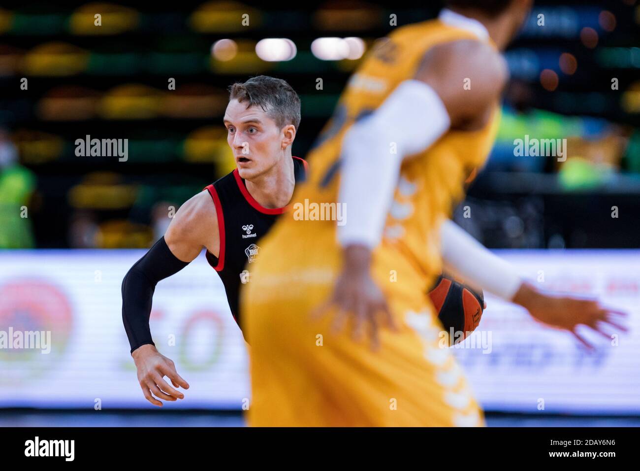 Bilbao, Baskenland, SPANIEN. November 2020. 04. November 2020, Bilbao, Baskenland, SPANIEN: .LUDVIG HAKANSON während des Spiels Liga Endesa Woche 6 zwischen Bilbao Basket und Murcia in der Miribilla Bilbao Arena. Kredit: Edu Del Fresno/ZUMA Wire/Alamy Live Nachrichten Stockfoto