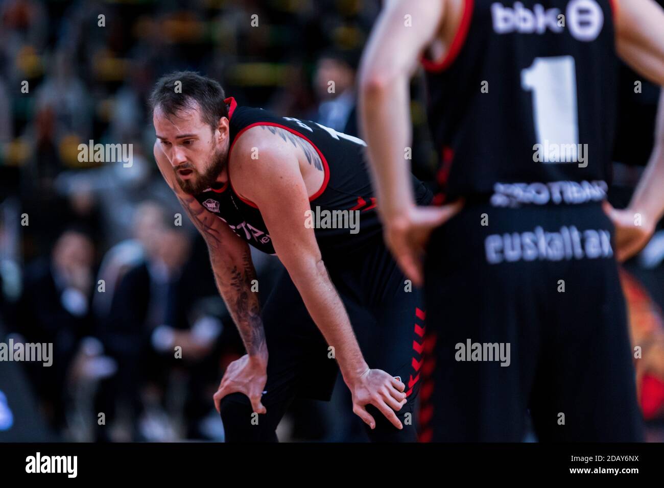 Bilbao, Baskenland, SPANIEN. November 2020. 04. November 2020, Bilbao, Baskenland, SPANIEN: .ONDREJ BALVIN während der Liga Endesa Woche 6 Spiel zwischen Bilbao Basket und Murcia in Miribilla Bilbao Arena. Kredit: Edu Del Fresno/ZUMA Wire/Alamy Live Nachrichten Stockfoto