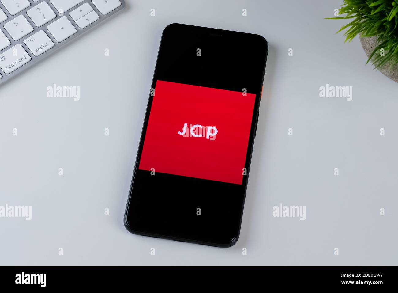 JCPenney App-Logo auf einem Smartphone-Bildschirm. Stockfoto
