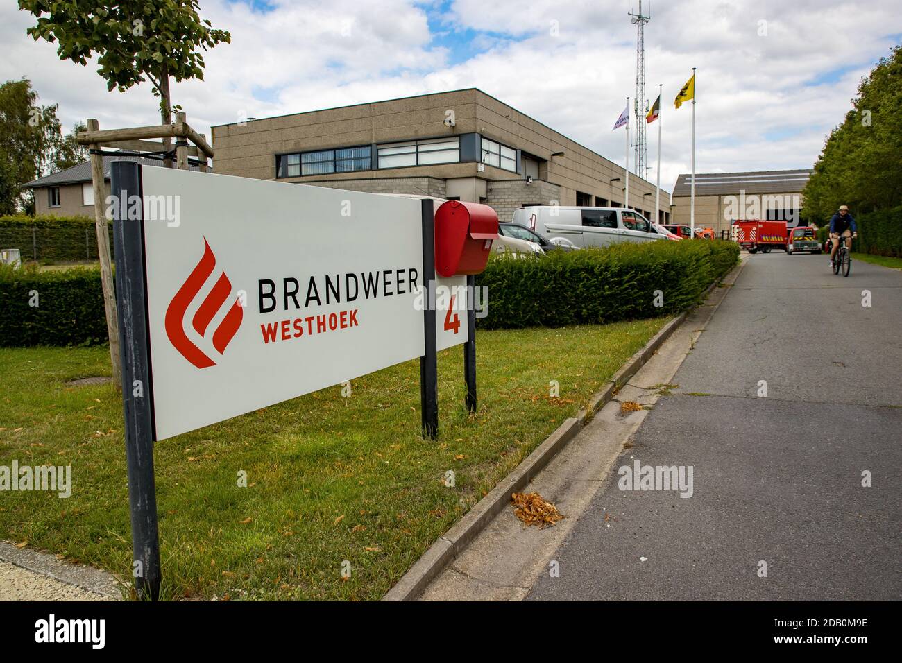 Abbildung Bild zeigt die Feuerwehrstation in Diksmuide, Donnerstag, 30. Juli 2020. BELGA FOTO KURT DESPLENTER Stockfoto