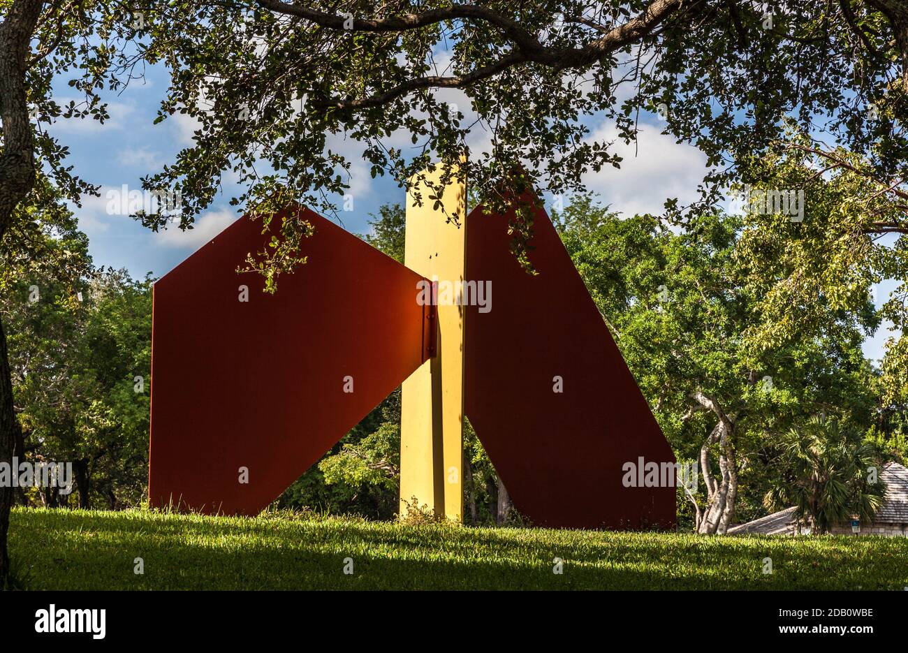 Metallskulptur im Graynolds Park, Florida, USA. Stockfoto