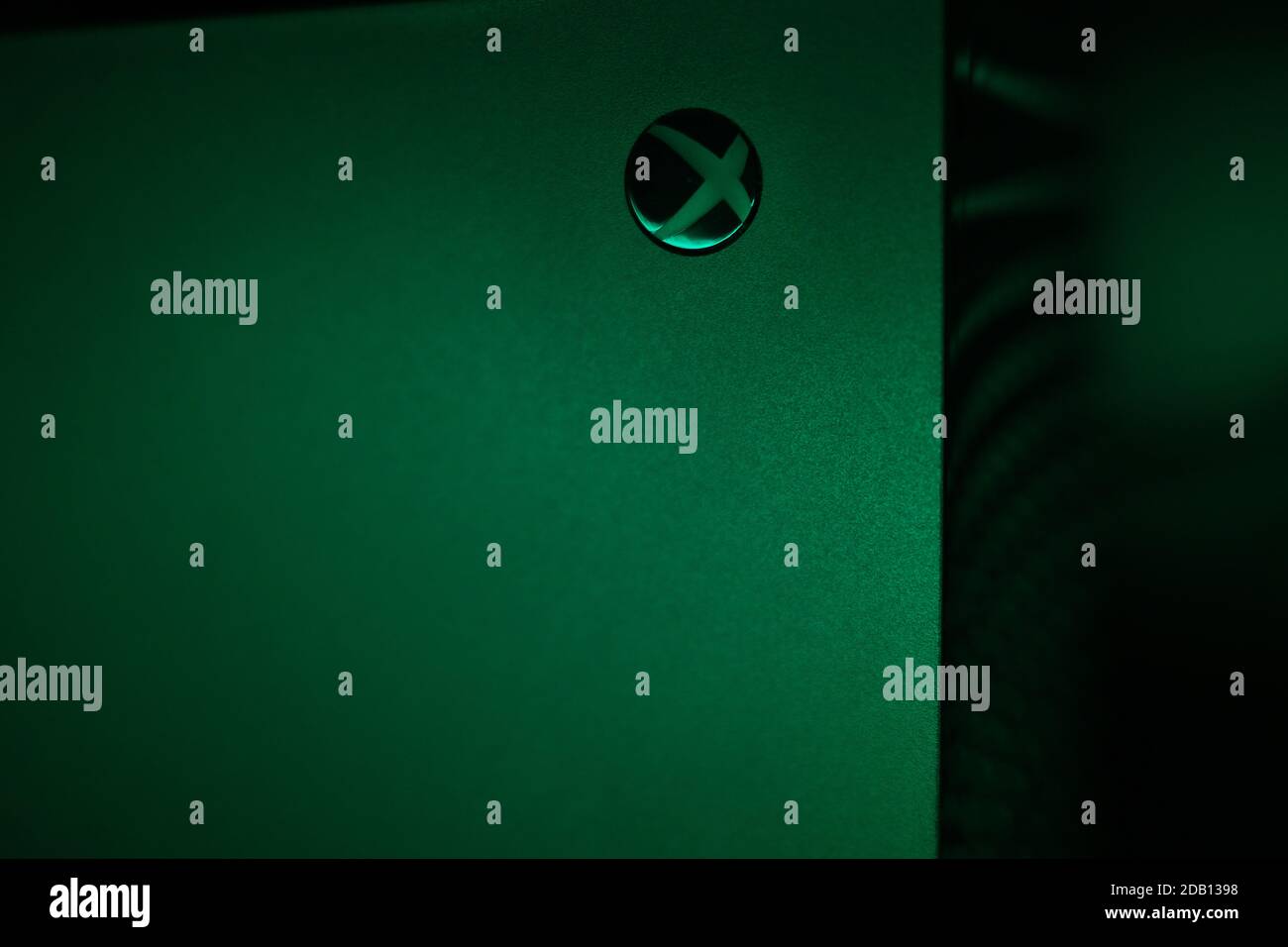 MADRID, SPANIEN - 10. November 2020: Fotoshooting und Testen von Xbox Series X-Produkten Stockfoto