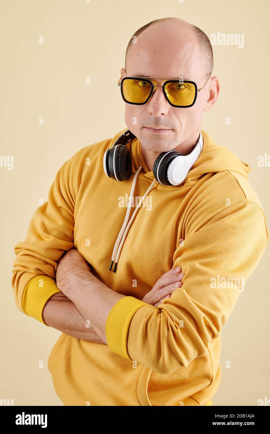 Ernst stilvolle reifen Mann Stockfoto