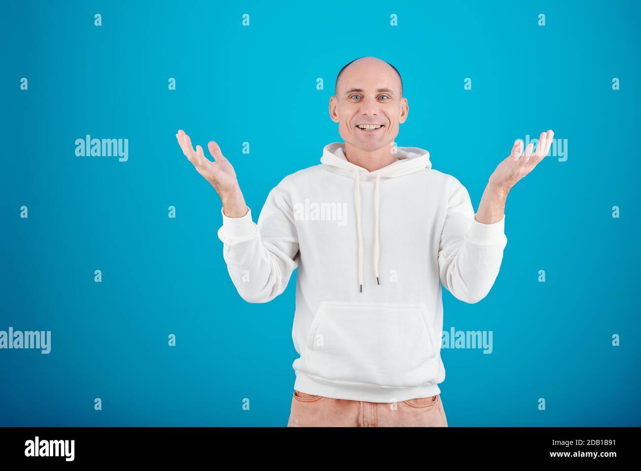 Glücklicher Mann mittleren Alters Stockfoto