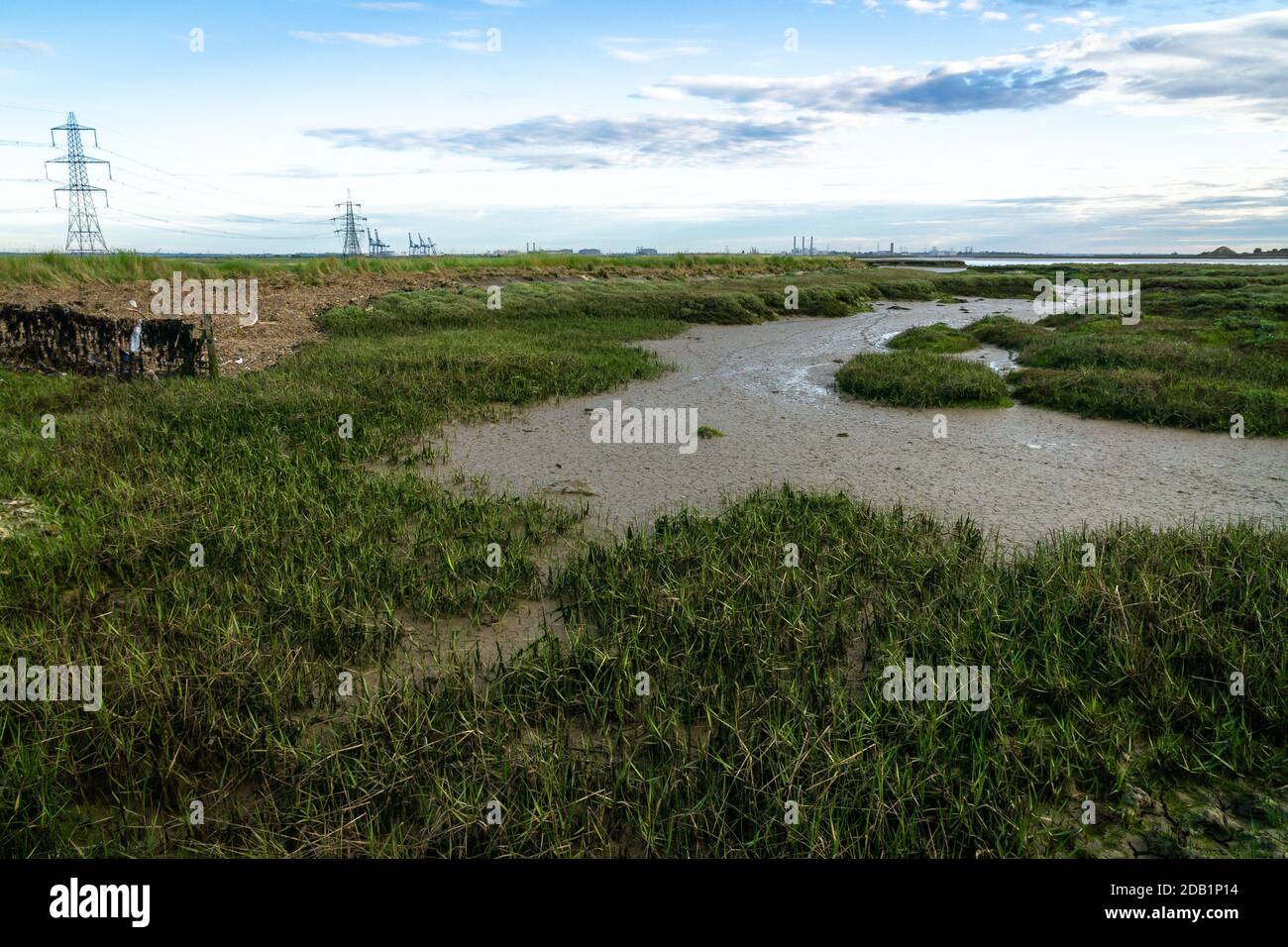 Die Swale In Kent Führt Zum Fluss Medway Und Stangate Creek Stockfoto