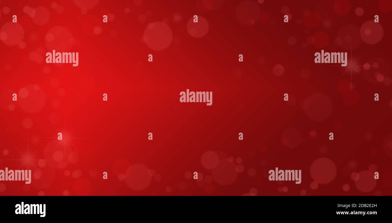 Rote abstrakt verschwommen Lichter Hintergrund. Festliche Feiertage und Weihnachten Hintergründe. Stockfoto