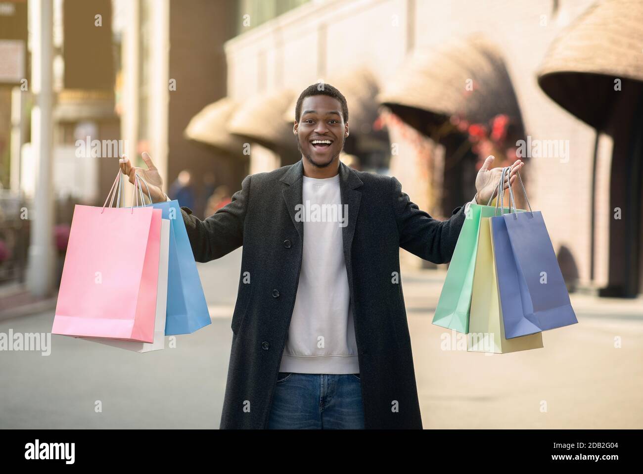 Bestes Angebot für saisonalen Verkauf, Black Friday und besten Angebote in den Geschäften Stockfoto