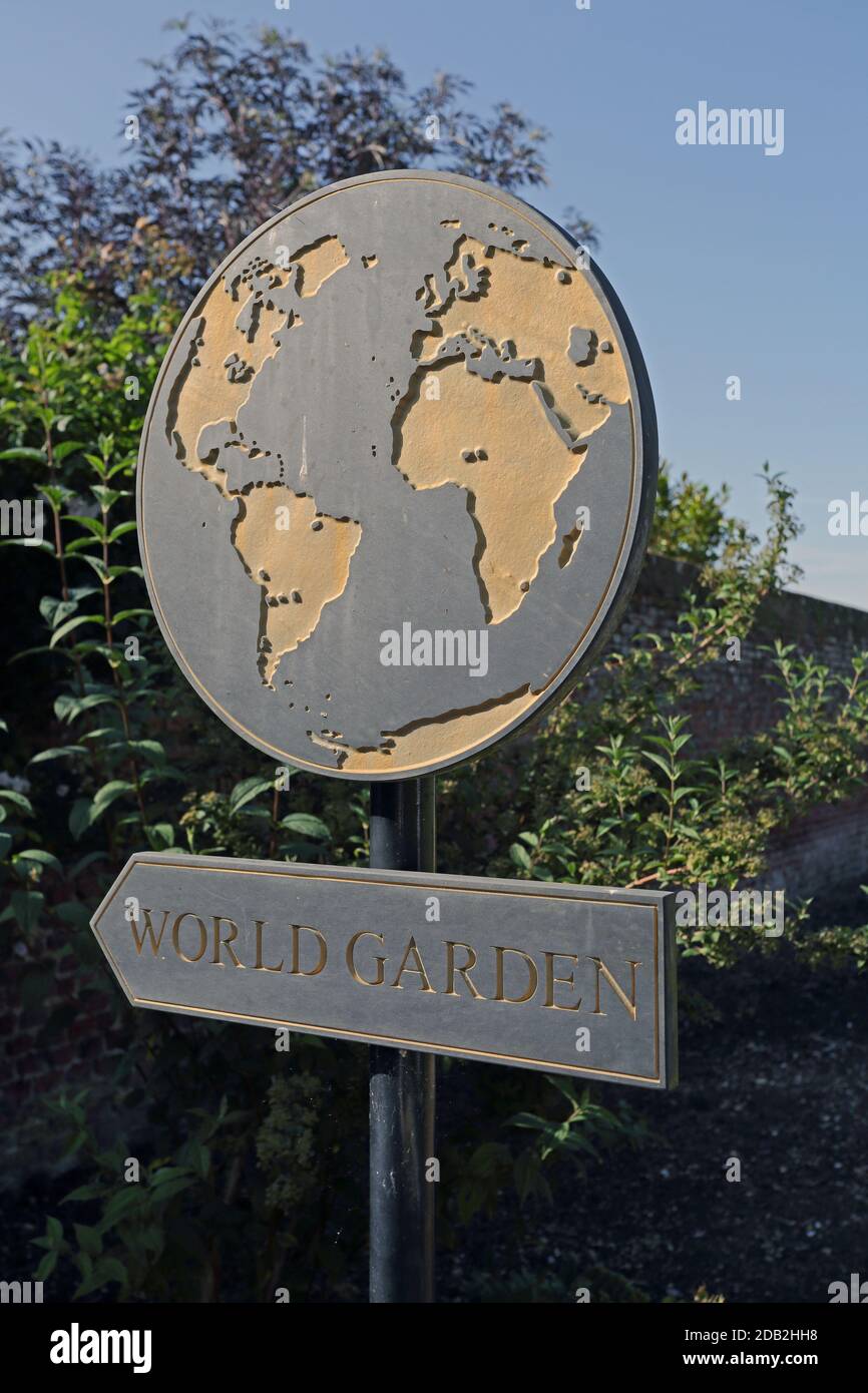 The World Garden, Lullingstone Castle, in Eynsford, Kent, Großbritannien Stockfoto