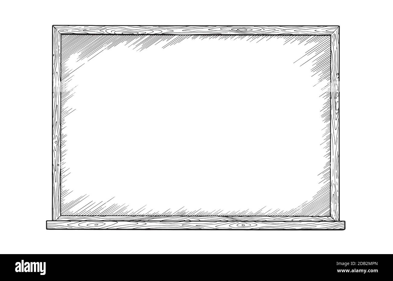 Zeichnung der klassischen Schule Tafel - Stift Skizze Stock Vektor