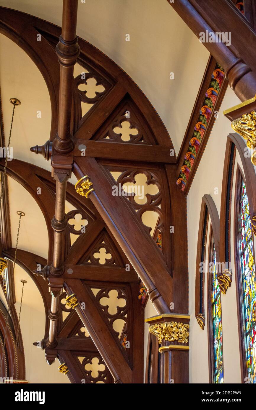 Austin Texas/USA - Mai 27 2019: St Mary's Catholic Cathedral Stockfoto