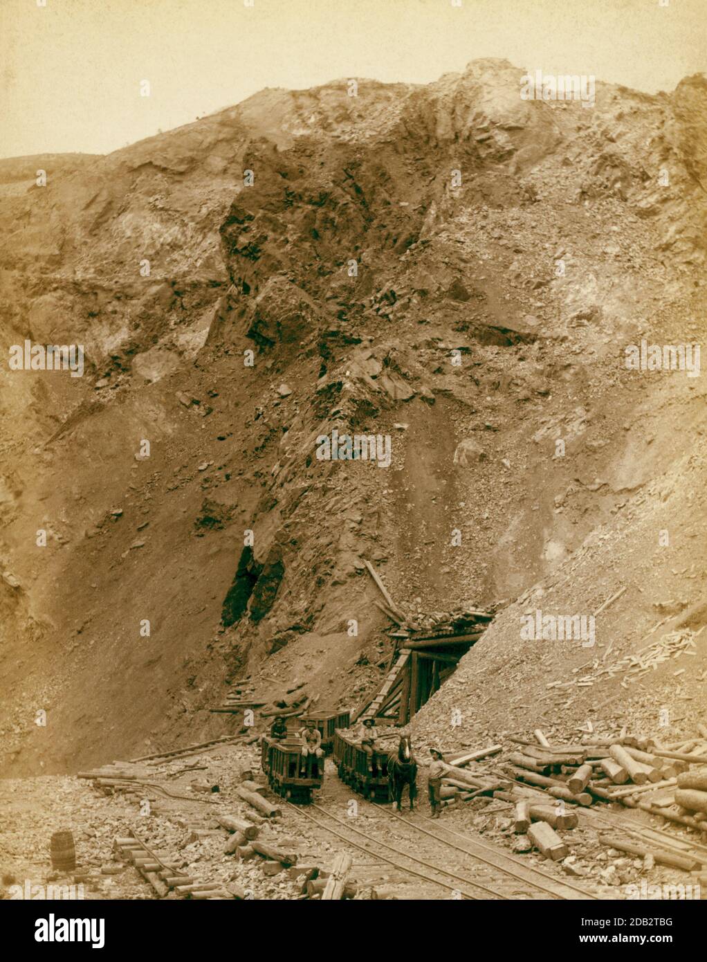 Öffnen in den großen Homestake mine, an Blei Stadt, Dakota geschnitten. Stockfoto
