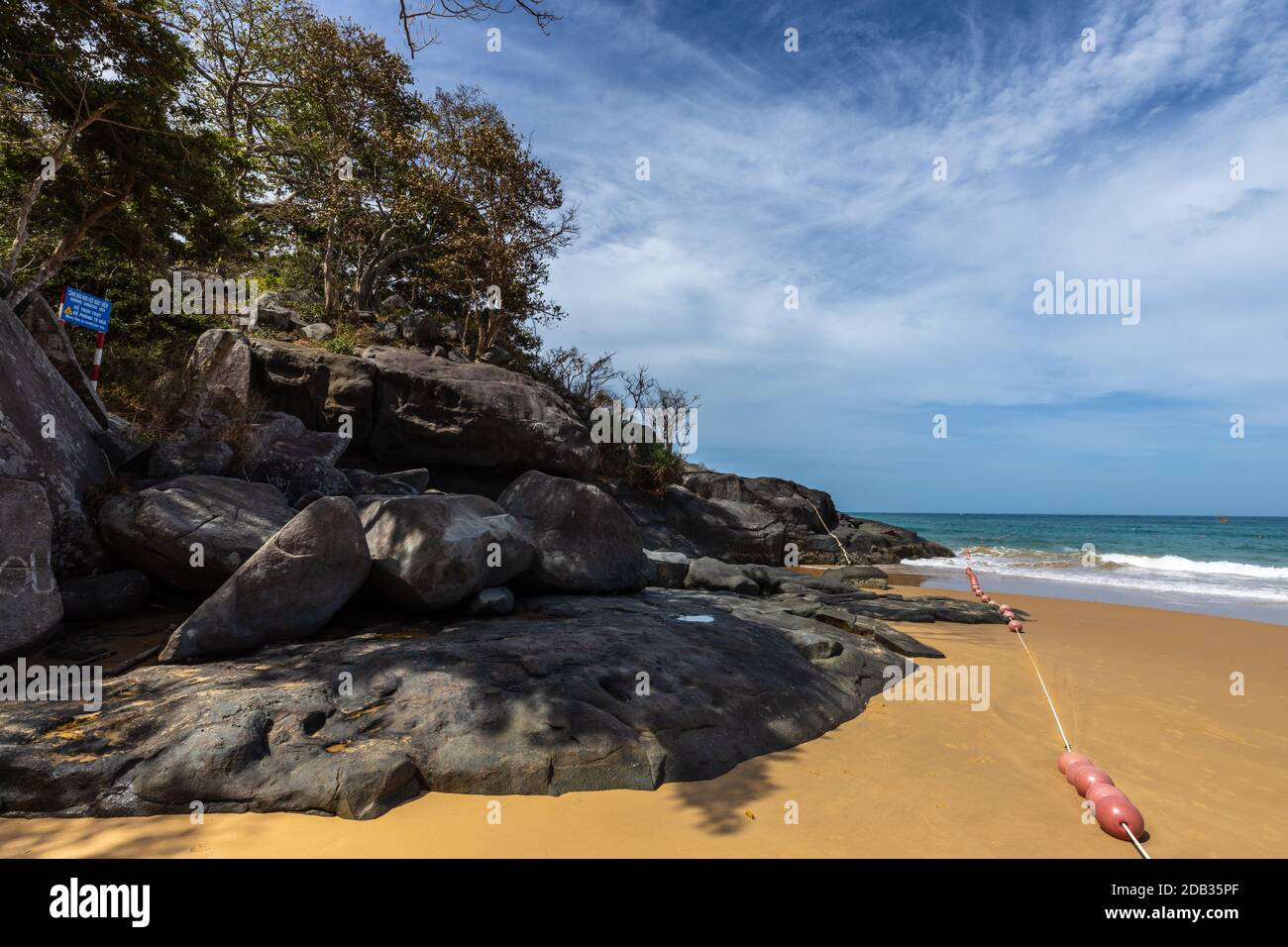 Der Strand der Insel Con Dao in Vietnam Stockfoto