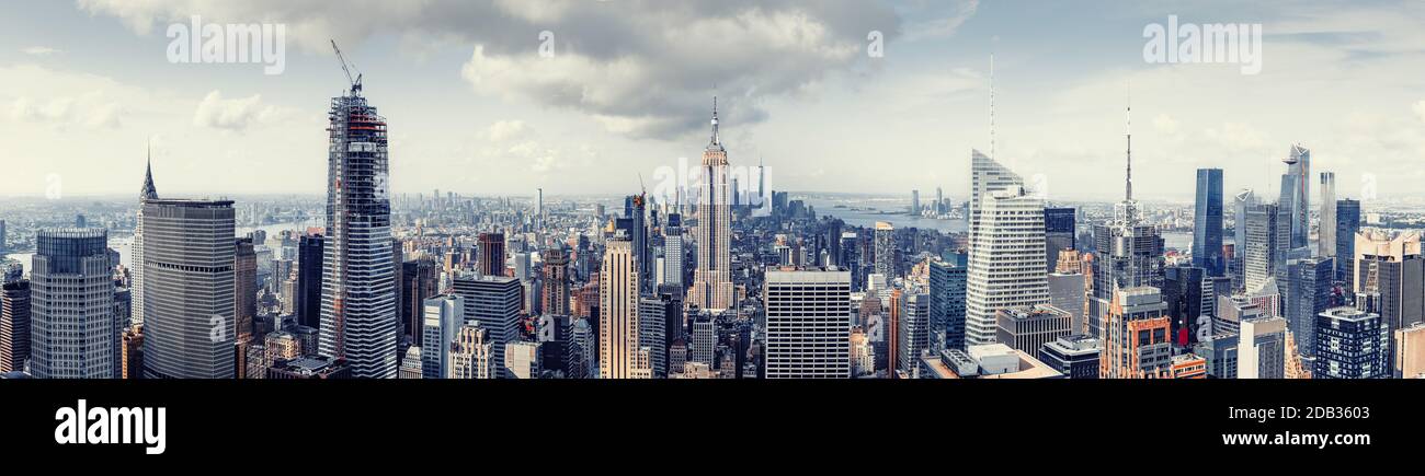 Panoramablick auf die Skyline von New york Stockfoto