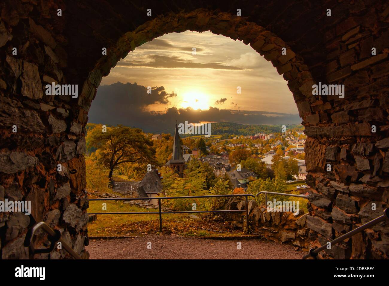 Saarburg Stadt an der Saar Stockfoto