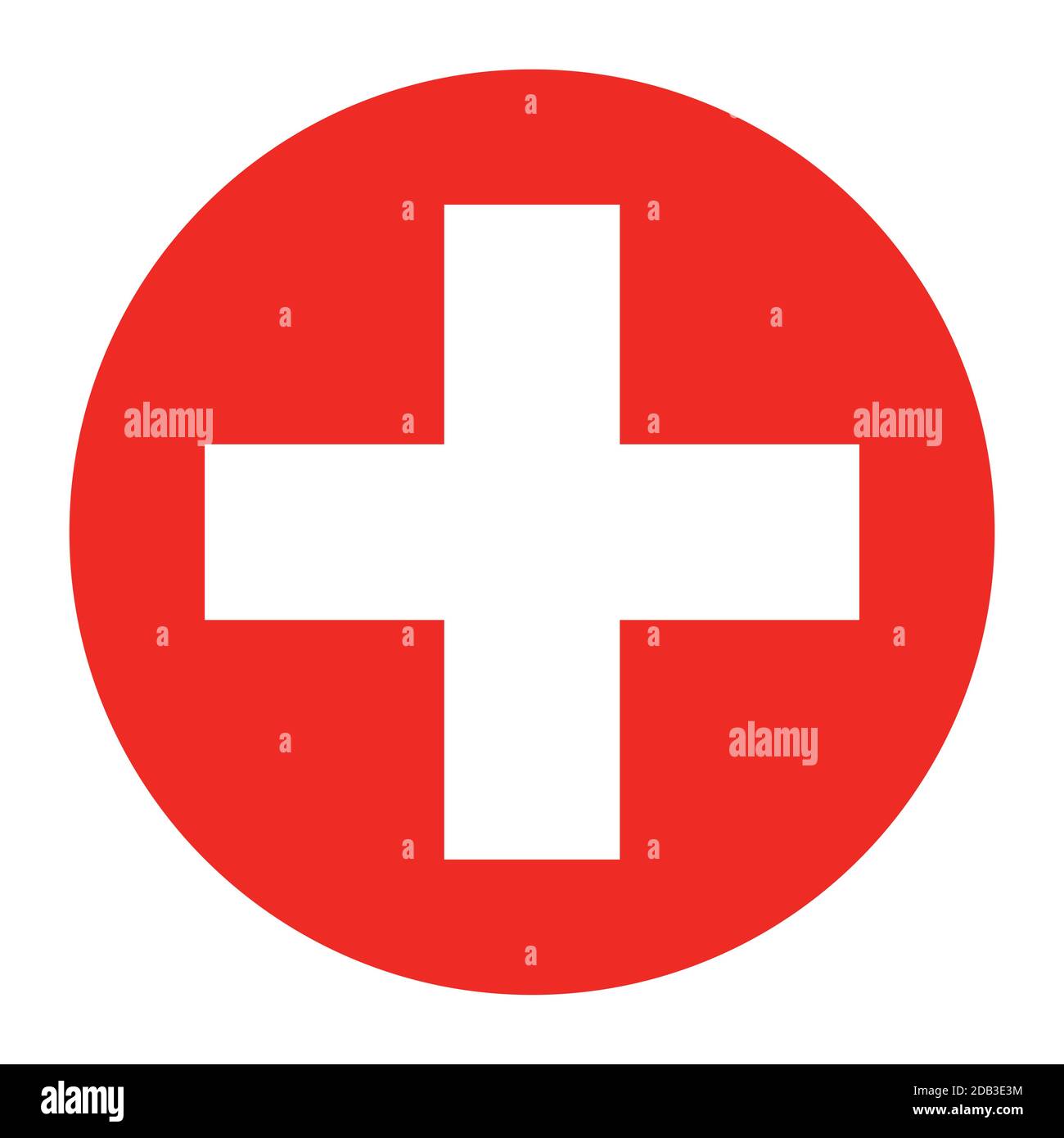 Rotes medizinisches Kreuz Symbol Gesundheit und Gesundheit Symbol Vektor Illustration Stock Vektor