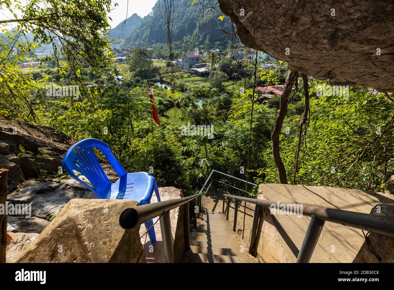 Die Krankenhaushöhle von Cat Ba Island in Vietnam Stockfoto