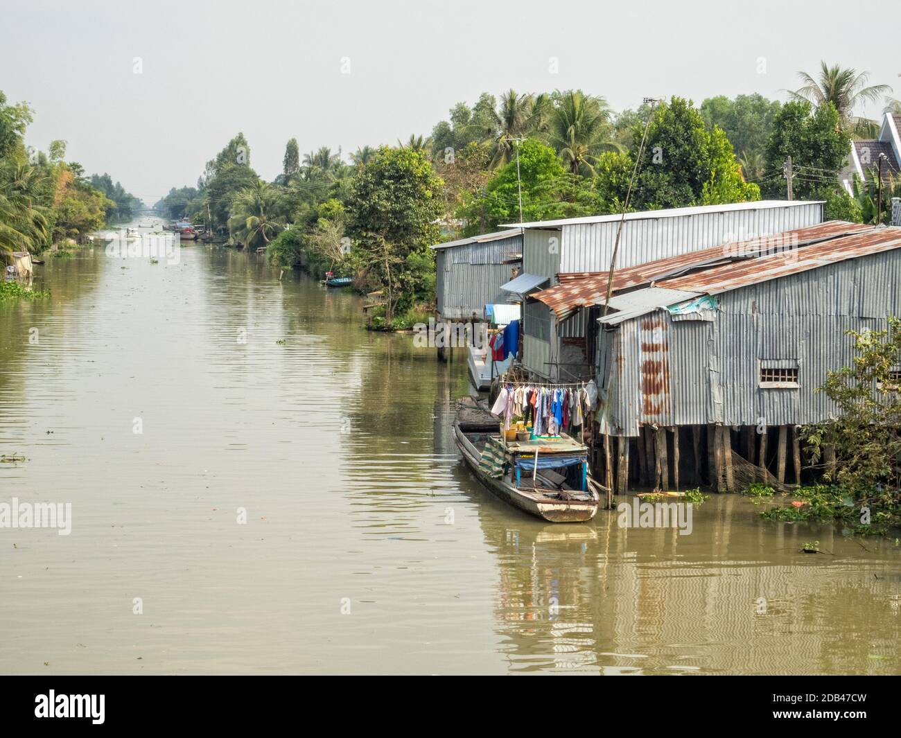 Leben im Mekong-Delta - Phong Dien, Vietnam Stockfoto