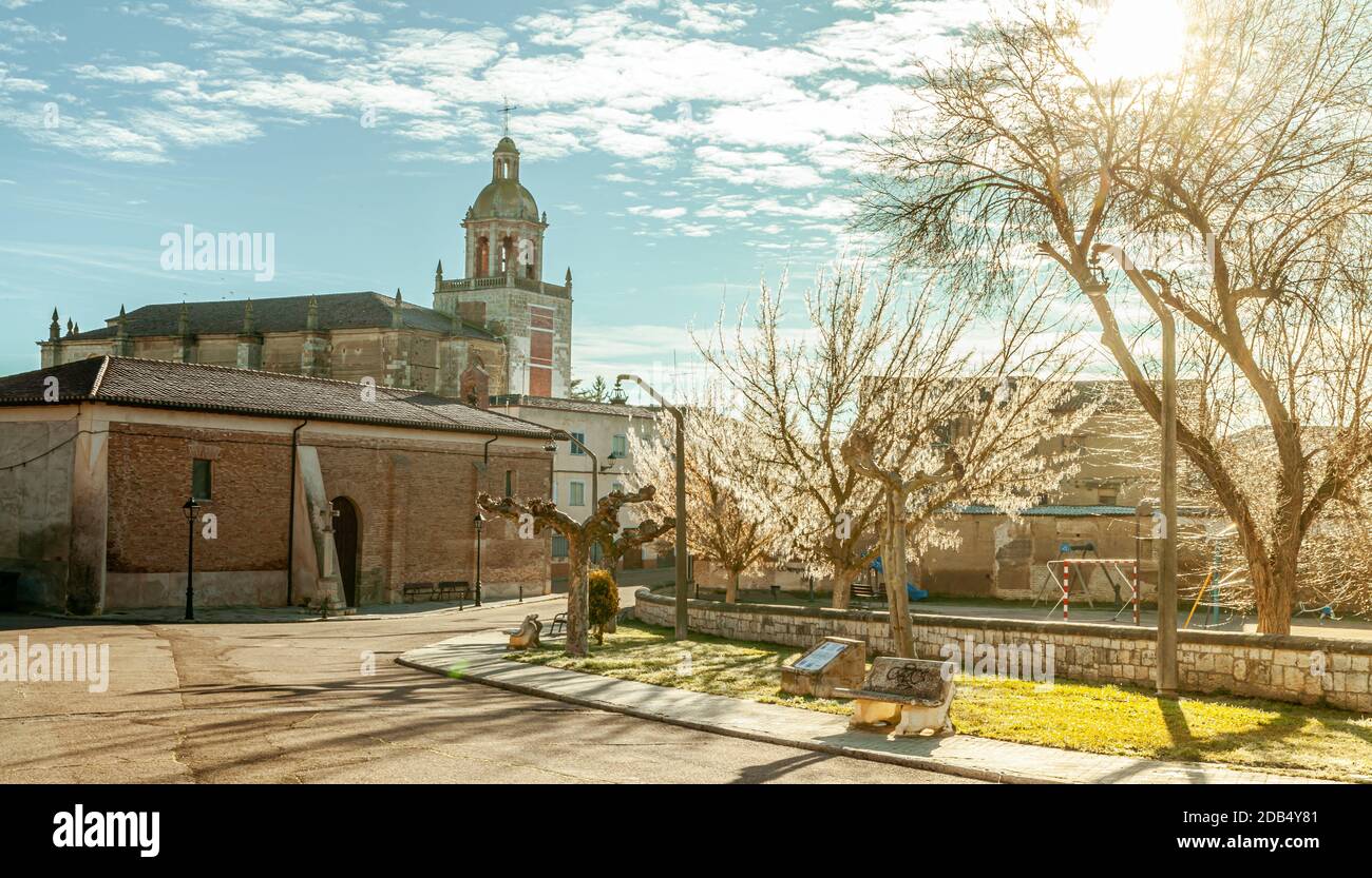 Kirche San Andres Carrion de los Condes, Tierra de Campos, Palencia Kastilien-Leon Spanien Stockfoto