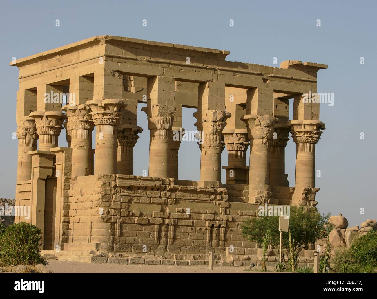 PHILAE TEMPEL, ÄGYPTEN Stockfoto