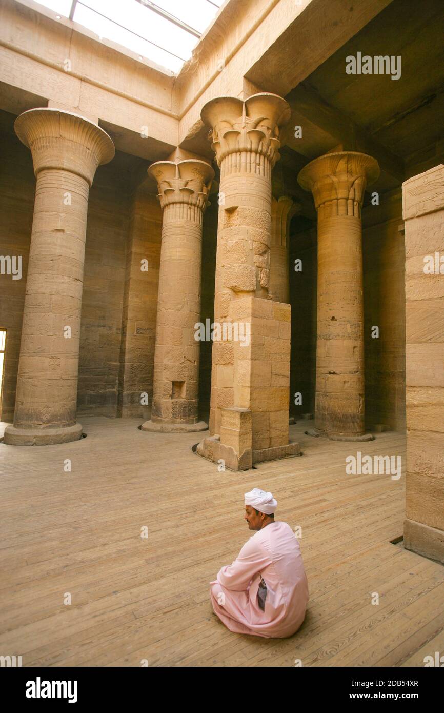 PHILAE TEMPEL, ÄGYPTEN Stockfoto