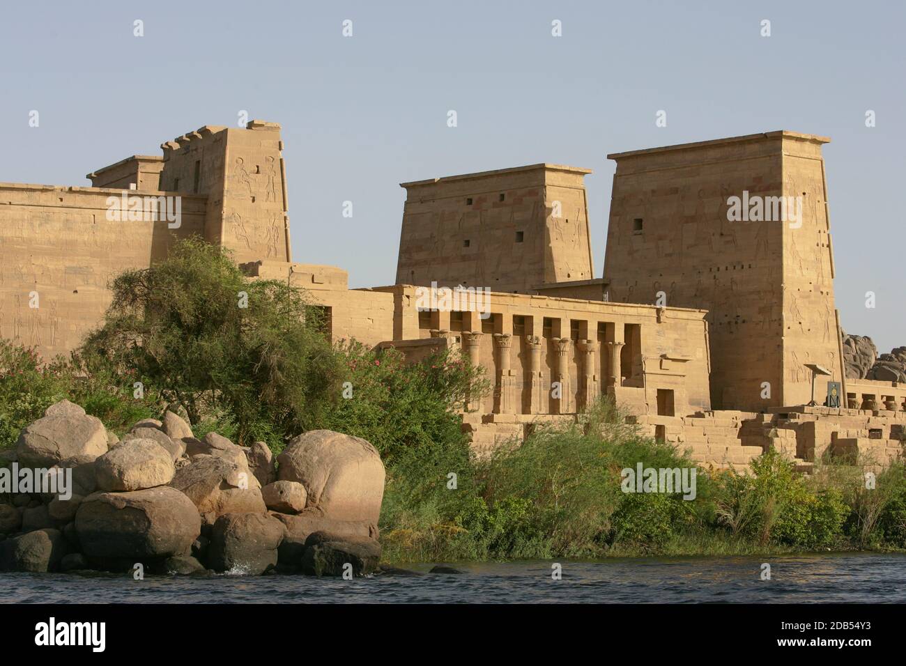 PHILAE TEMPEL, ÄGYPTEN Stockfoto