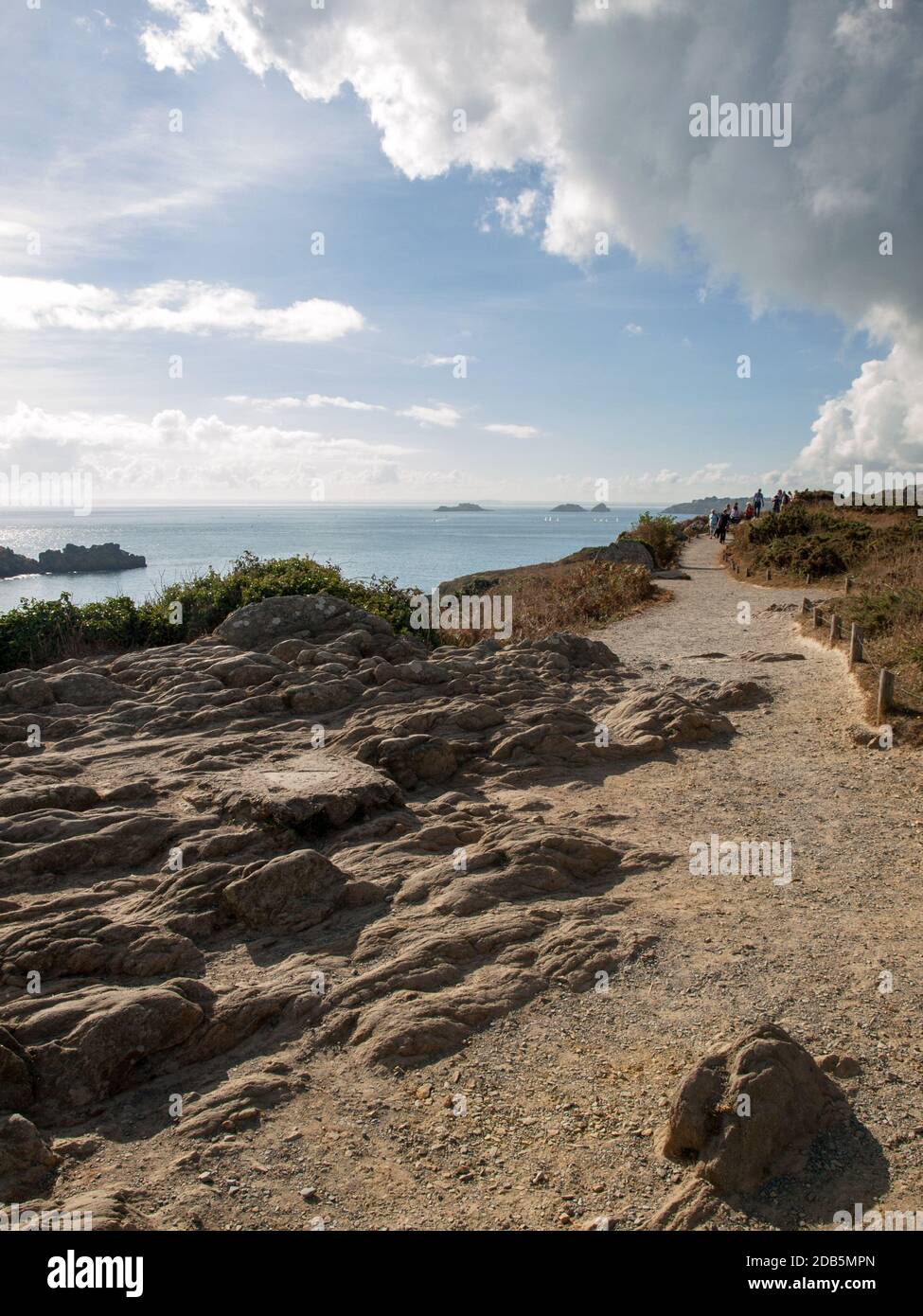 Pointe du Grouin in Cancale. Emerald Coast, Bretagne, Frankreich, Stockfoto