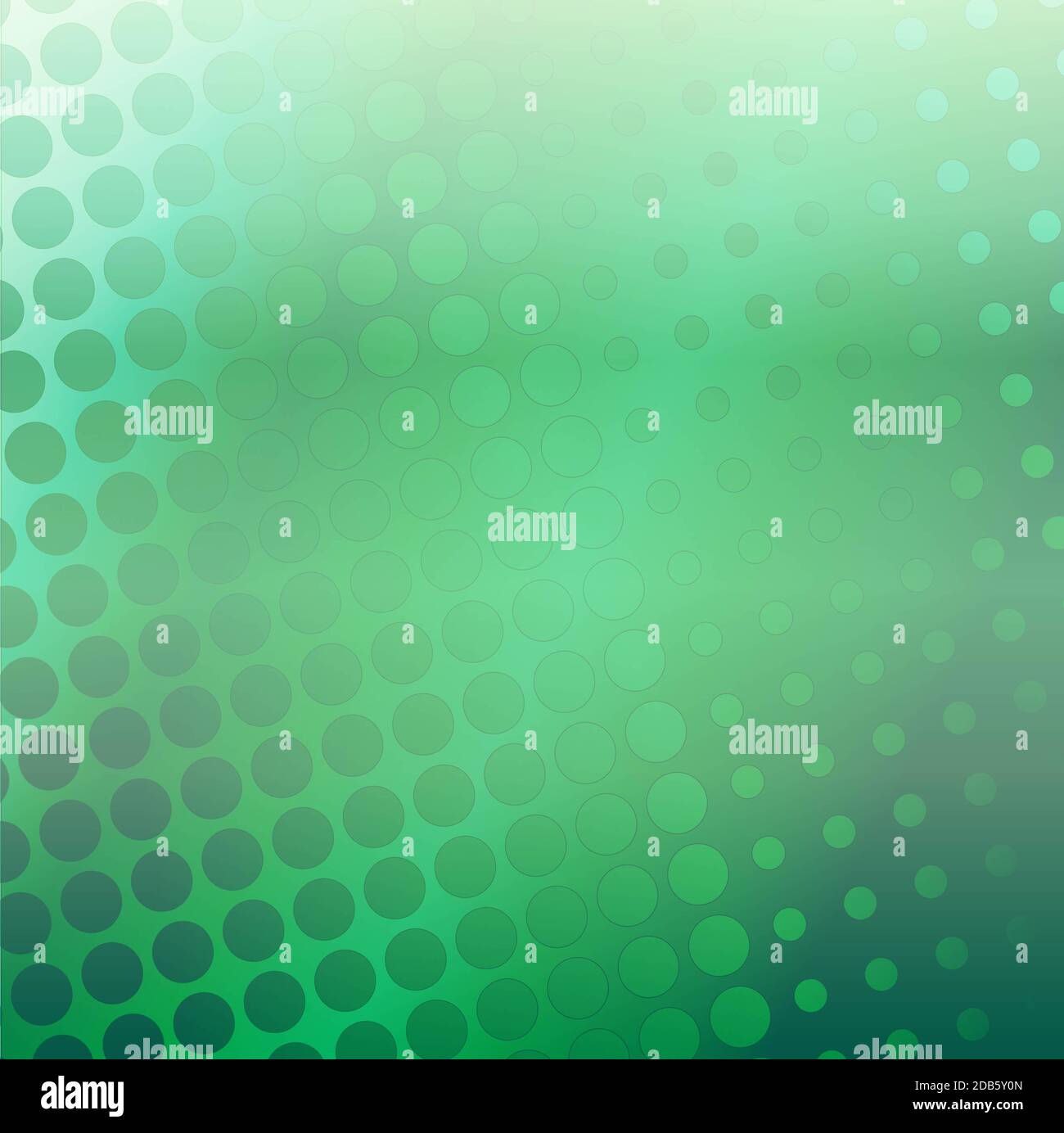 Abstrakt grüner Hintergrund mit Kreisen Stockfoto