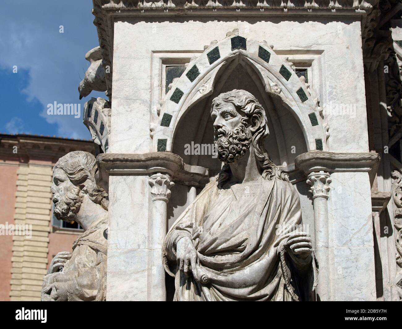 Siena - Capella di Piazza Palazzo Pubblico Stockfoto