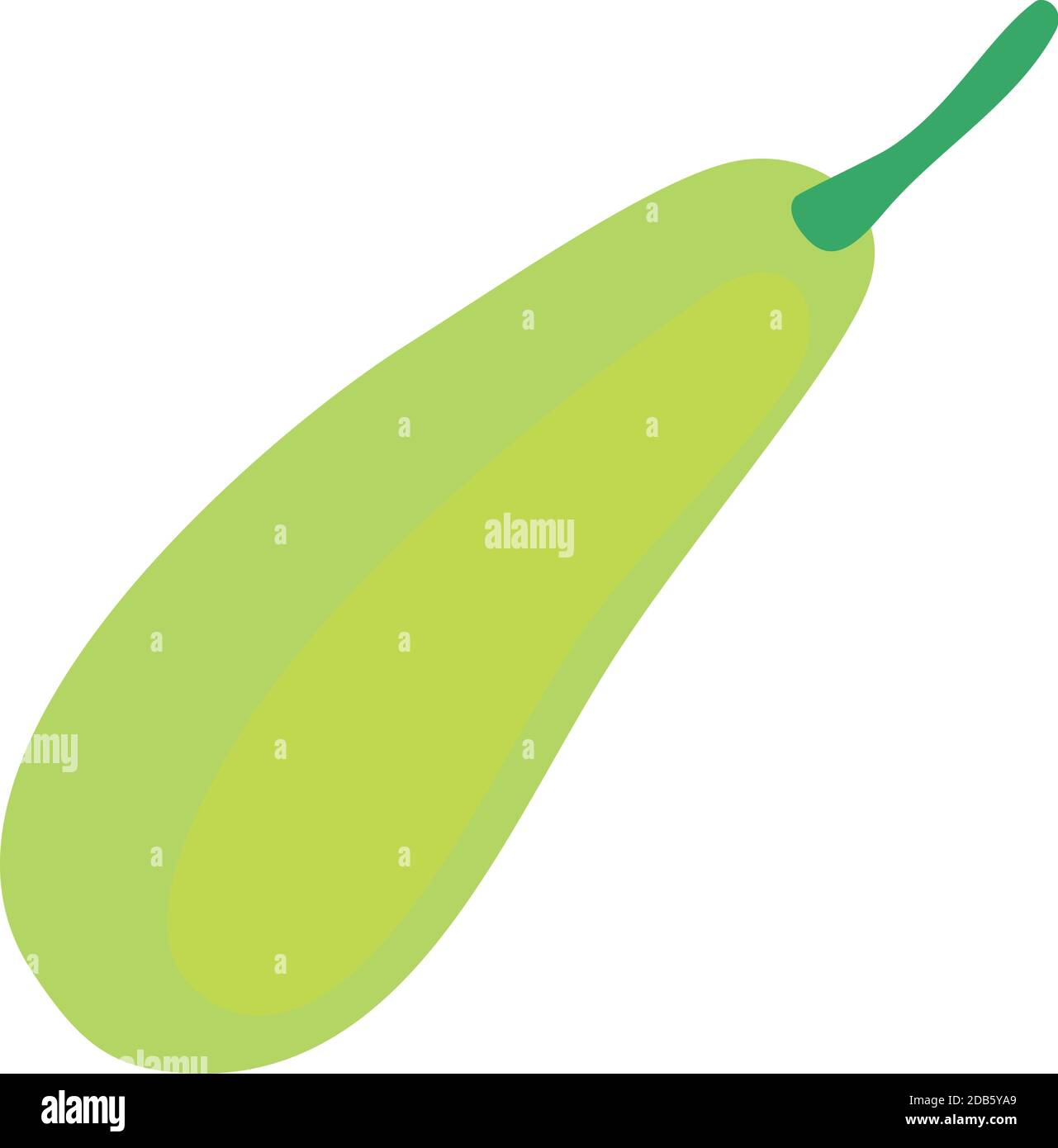 Farm Eco Squash Ikone, Cartoon und flacher Stil Stock Vektor