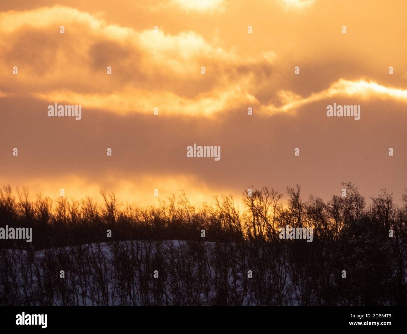 Troms og Finnmark ist ein Landkreis in Nordnorwegen, der am 1. Januar 2020 gegründet wurde. Stockfoto