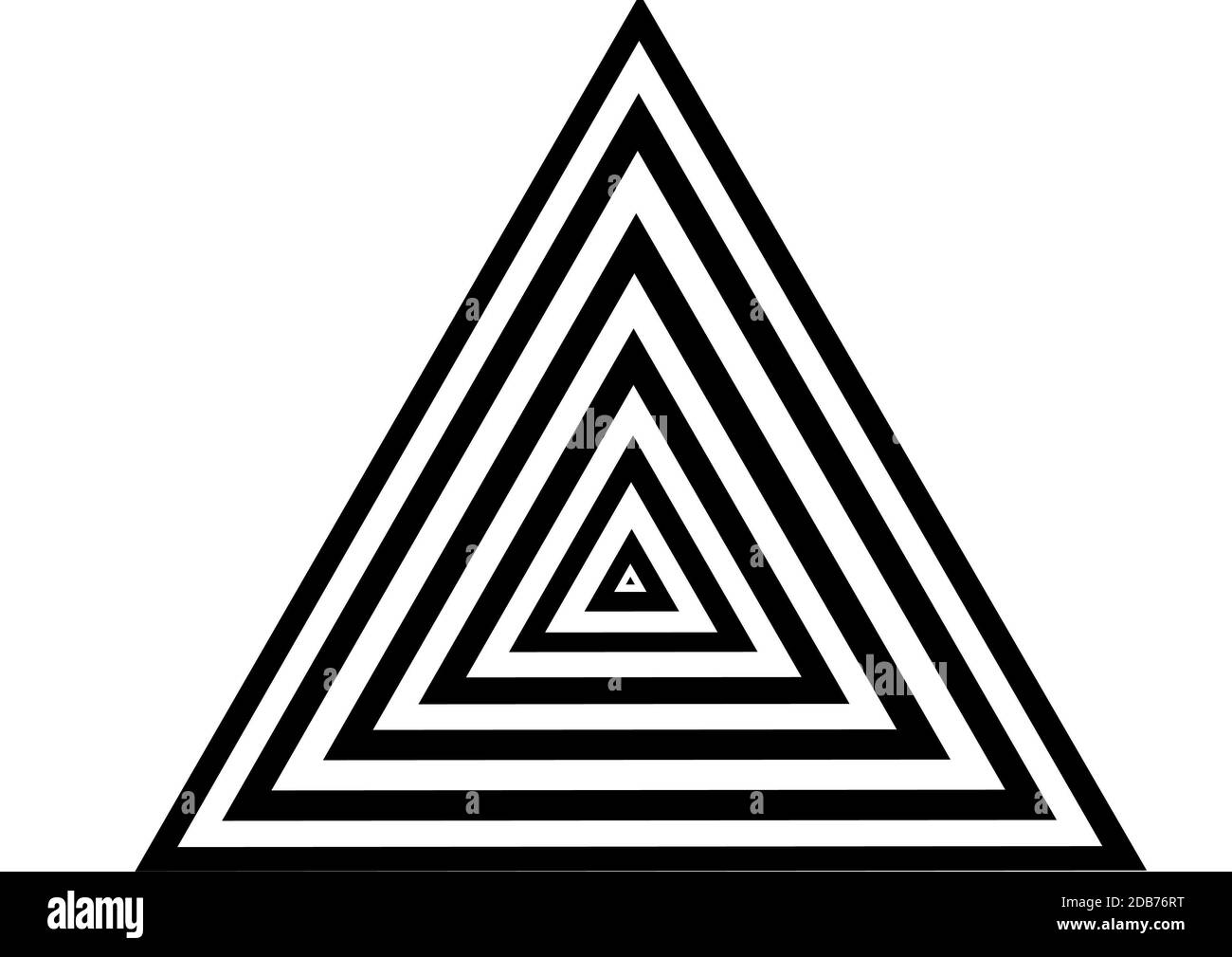 Schwarz und weiß Dreieck Form Hintergrund für die Dekoration Stockfoto