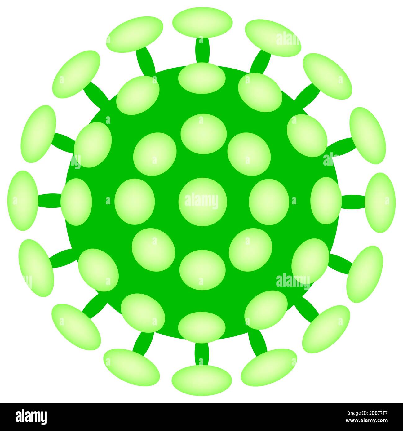COVID-19 Virus-Illustration Stockfoto