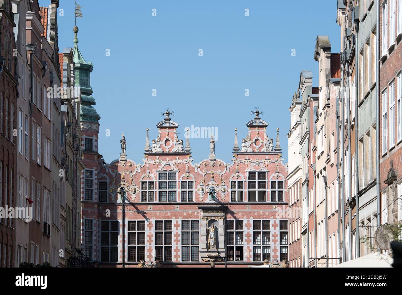 Holländische Manierin Wielka Zbrojownia (die große Waffenkammer) erbaut im XVII von Anthonis van Obbergen in Main City im historischen Zentrum von Danzig, Polen. Septum Stockfoto