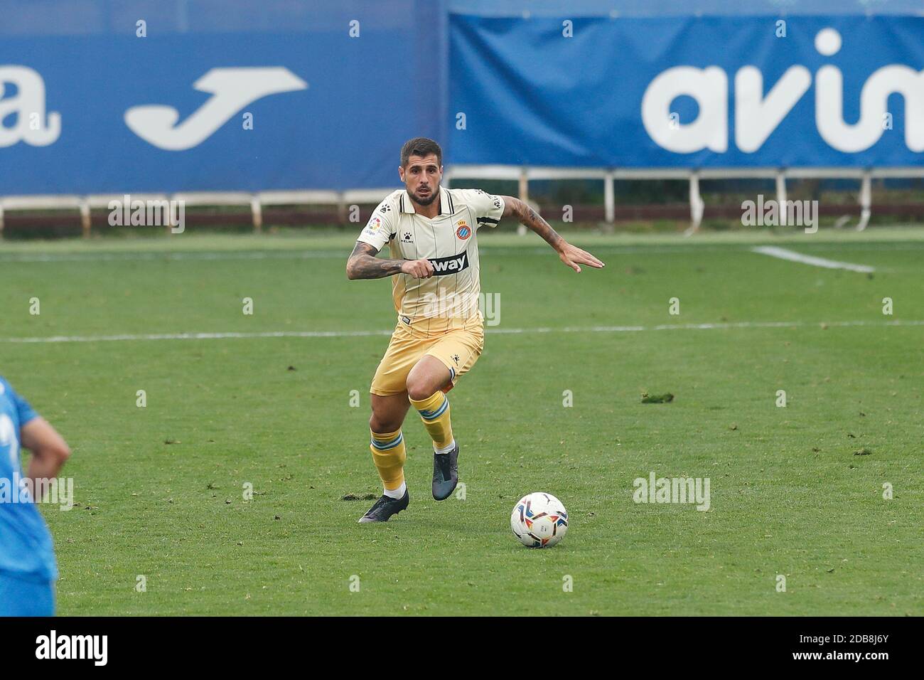 Fuenlabrada, Spanien. November 2020. Fran Merida (Espanyol) Fußball : Spanisches Spiel 'La Liga SmartBank' zwischen CF Fuenlabrada 1-1 RCD Espanyol de Barcelona im Estadio Fernando Torres in Fuenlabrada, Spanien . Quelle: Mutsu Kawamori/AFLO/Alamy Live News Stockfoto