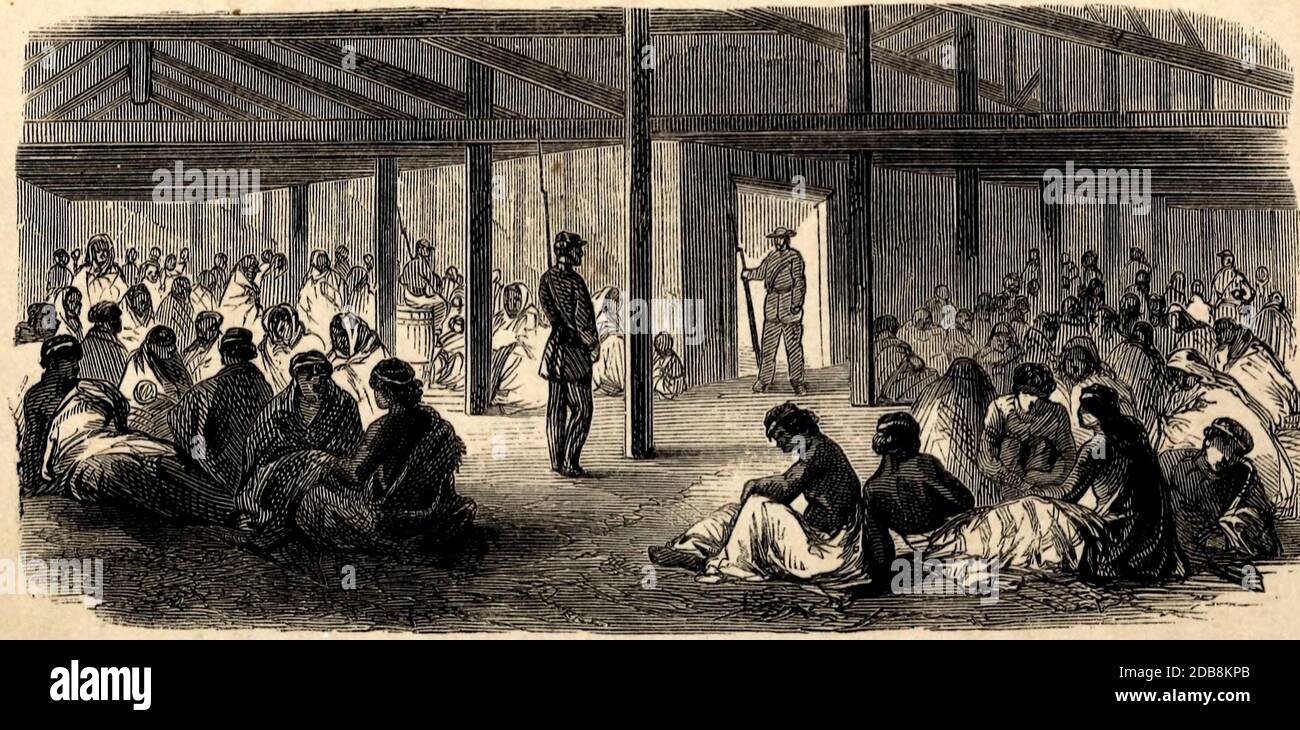 Der Innenraum des indischen Gefängnis Stockfoto