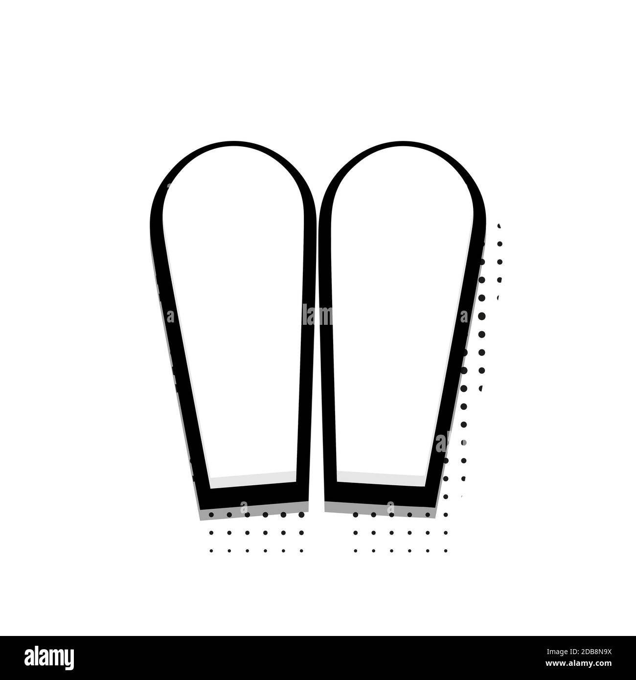 Vektor Moderne Halbton ostern Symbol auf weißem Hintergrund. Stock Vektor