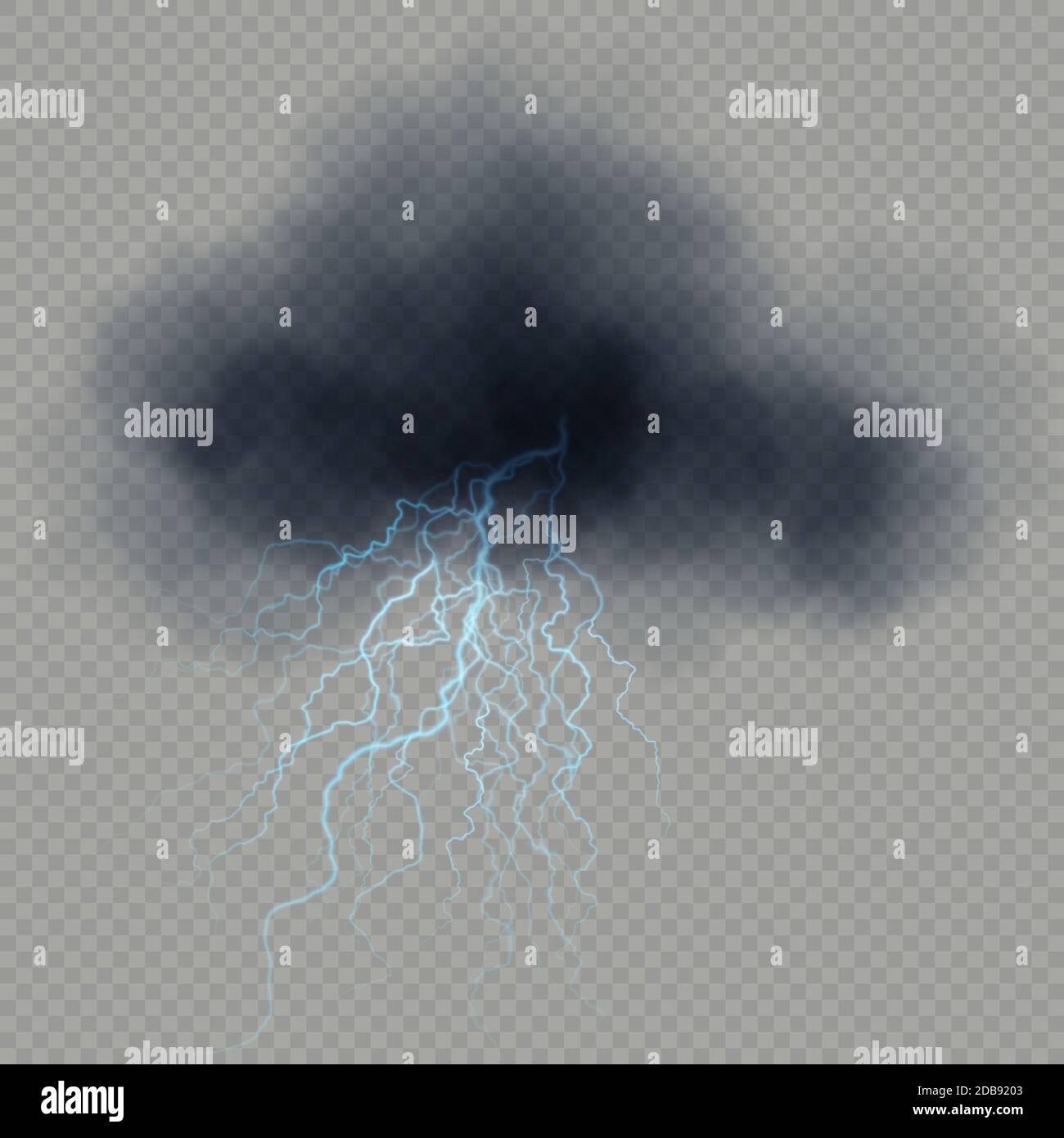 Thunderstorm Background Cloud Lightning Vector Stockfotos Und Bilder Kaufen Alamy