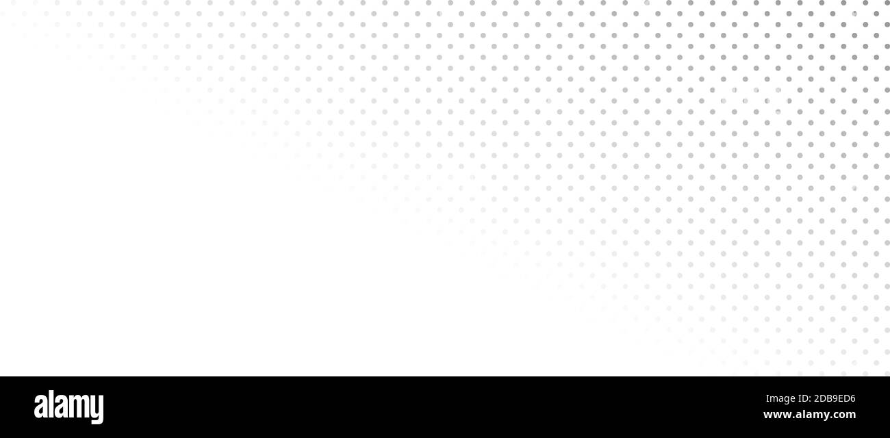 Viele Punkte auf einem weißen Hintergrund Panorama Stock Vektor