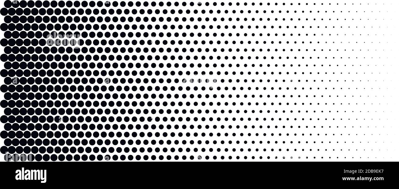 Viele Punkte auf einem weißen Hintergrund Panorama Stock Vektor
