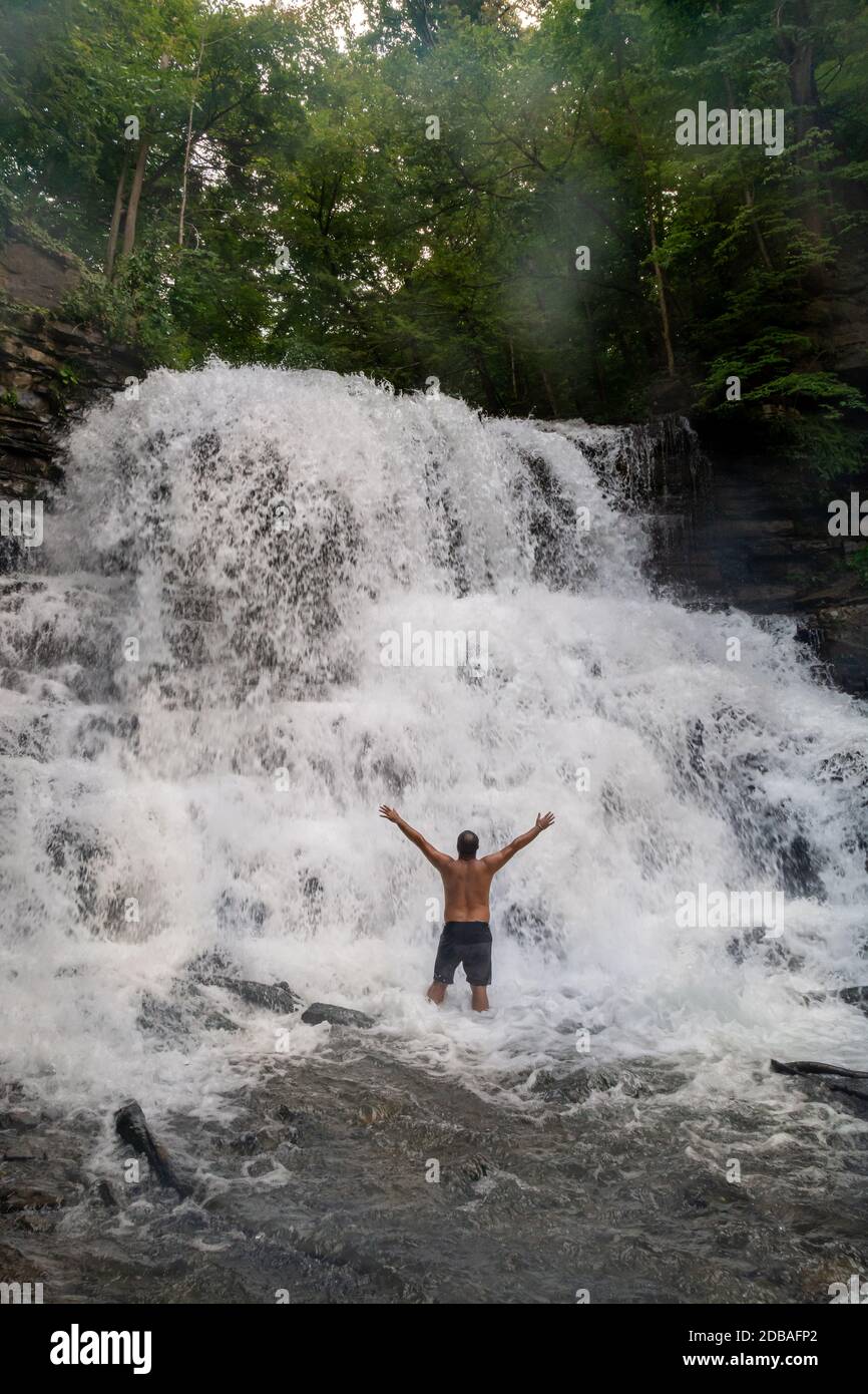 Lower Decew Falls Conservation Area Saint Catharines Ontario Kanada Stockfoto