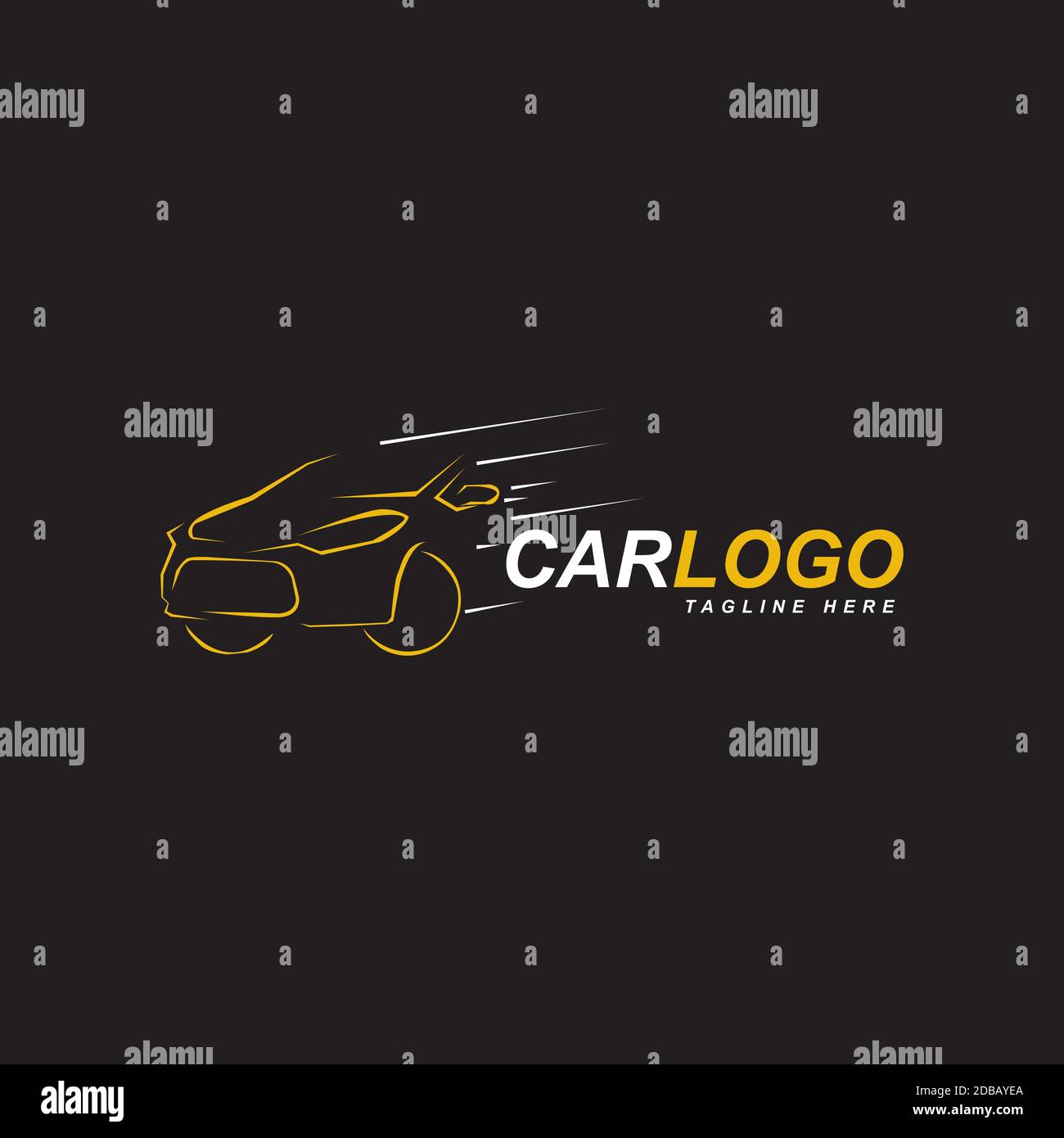 Auto Logo Design Illustration Vektor Vorlage Stock Vektor