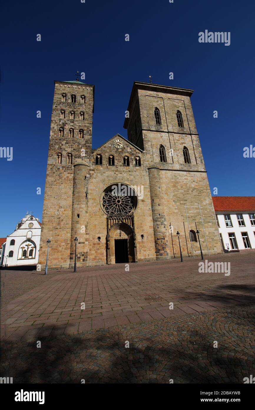 Die Kathedrale in OsnabrÃ¼ck Stockfoto